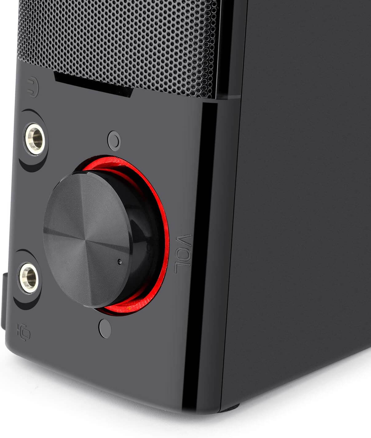 Redragon GS550 Orpheus PC Gaming Speakers, 2.0 Channel Desktop Computer Sound Bar with Compact Maneuverable Size, Headphone Jack, Quality Bass & Decent Red Backlit, USB Powered w/ 3.5mm Cable Redragon GS550 Orpheus PC Gaming Speakers, 2.0 Channel Desktop Computer Sound Bar with Compact Maneuverable Size, Headphone Jack, Quality Bass & Decent Red Backlit, USB Powered w/ 3.5mm Cable